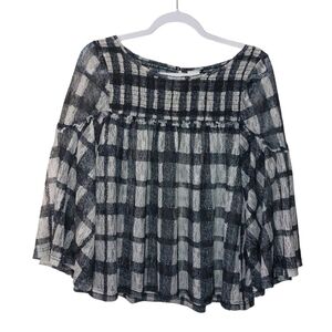 Akemi + KIM Ladies Long Bell Sleeve Top- S